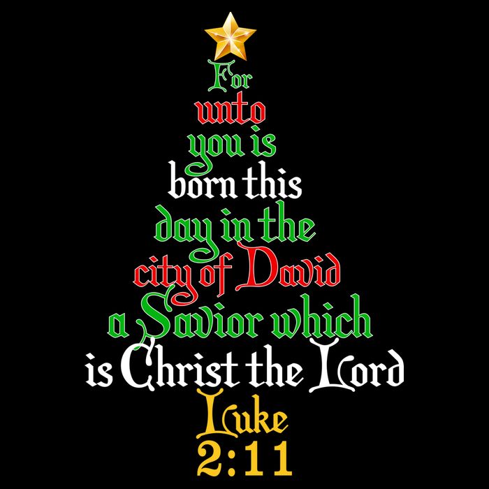  Born A Savior Christmas Christ The Lord Bible Verse Tank Top