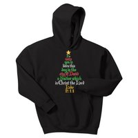  Born A Savior Christmas Christ The Lord Bible Verse Kids Hoodie