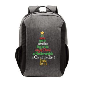  Born A Savior Christmas Christ The Lord Bible Verse Vector Backpack