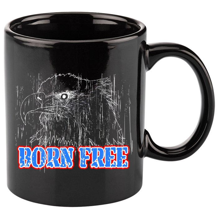 Born Free Eagle 11oz C Handle Ceramic Mug