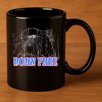 Born Free Eagle 11oz C Handle Ceramic Mug