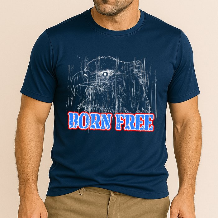 Born Free Eagle Cooling Performance Crew T-Shirt