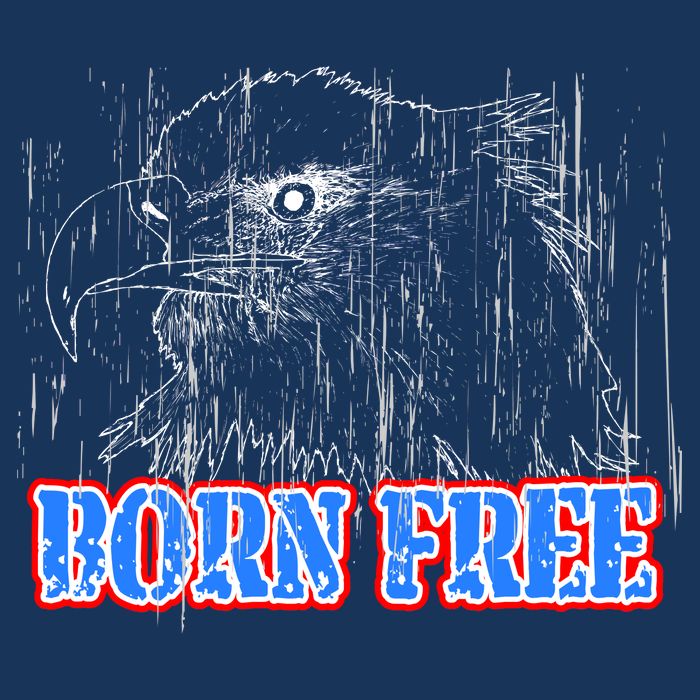 Born Free Eagle Cooling Performance Crew T-Shirt