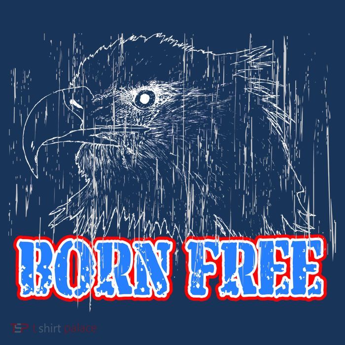 Born Free Eagle Drawstring Bag