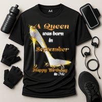 Born In August Birthday Queen Cooling Performance Crew T-Shirt