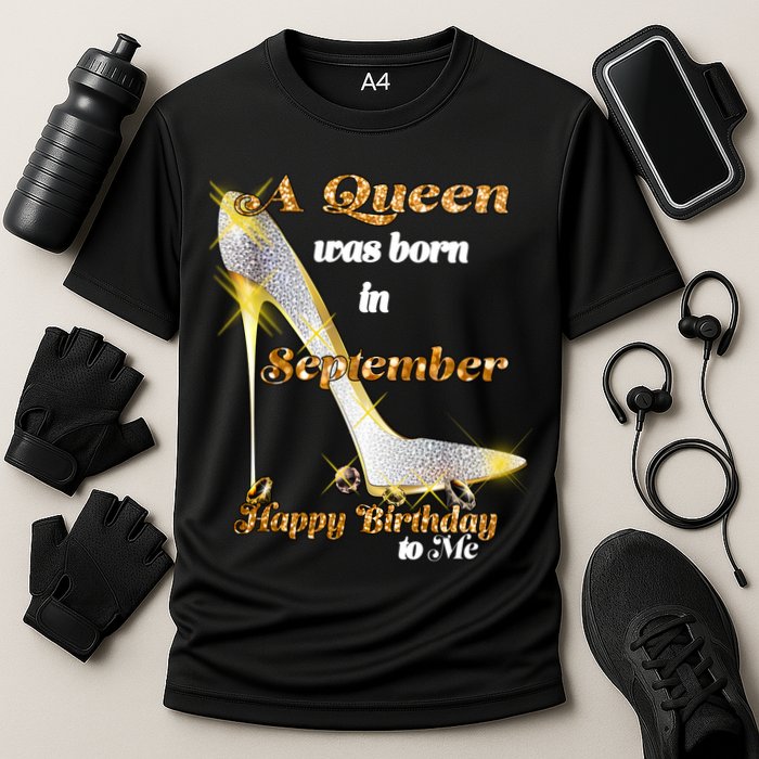 Born In August Birthday Queen Cooling Performance Crew T-Shirt