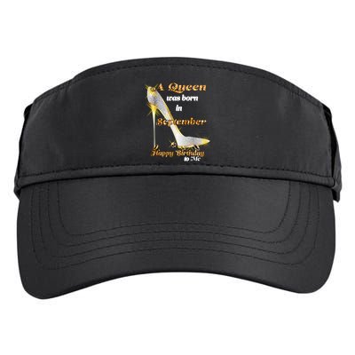 Born In August Birthday Queen Adult Drive Performance Visor