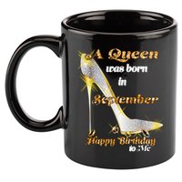Born In August Birthday Queen 11oz C Handle Ceramic Mug