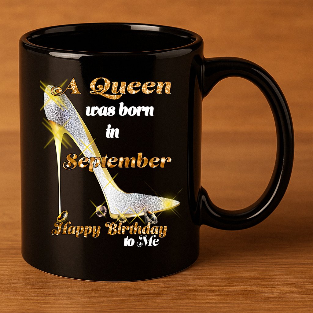 Born In August Birthday Queen 11oz C Handle Ceramic Mug