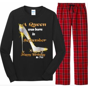 Born In August Birthday Queen Long Sleeve Pajama Set