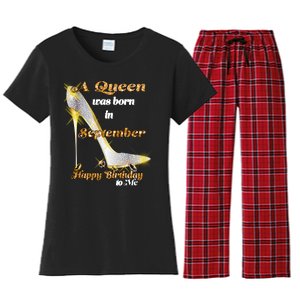 Born In August Birthday Queen Women's Flannel Pajama Set