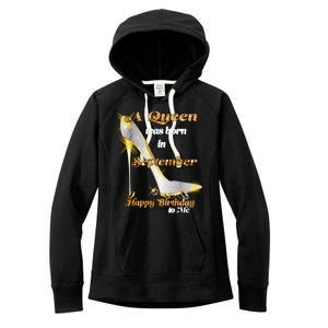 Born In August Birthday Queen Women's Fleece Hoodie