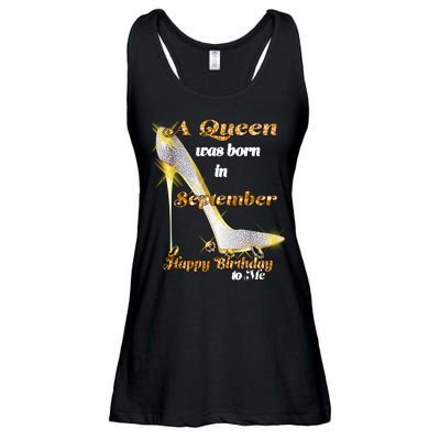 Born In August Birthday Queen Ladies Essential Flowy Tank