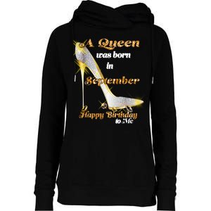 Born In August Birthday Queen Womens Funnel Neck Pullover Hood