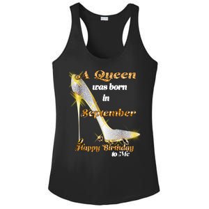 Born In August Birthday Queen Ladies PosiCharge Competitor Racerback Tank