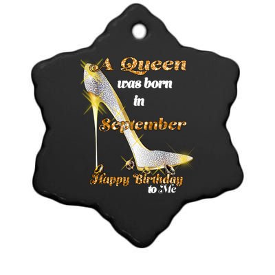 Born In August Birthday Queen Ceramic Star Ornament