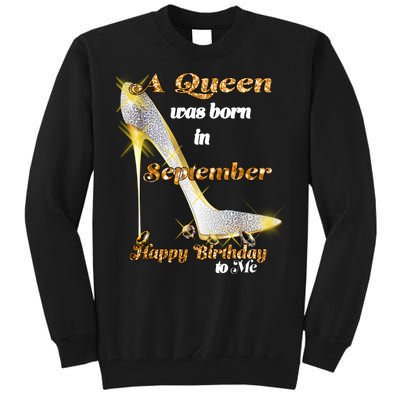 Born In August Birthday Queen Tall Sweatshirt