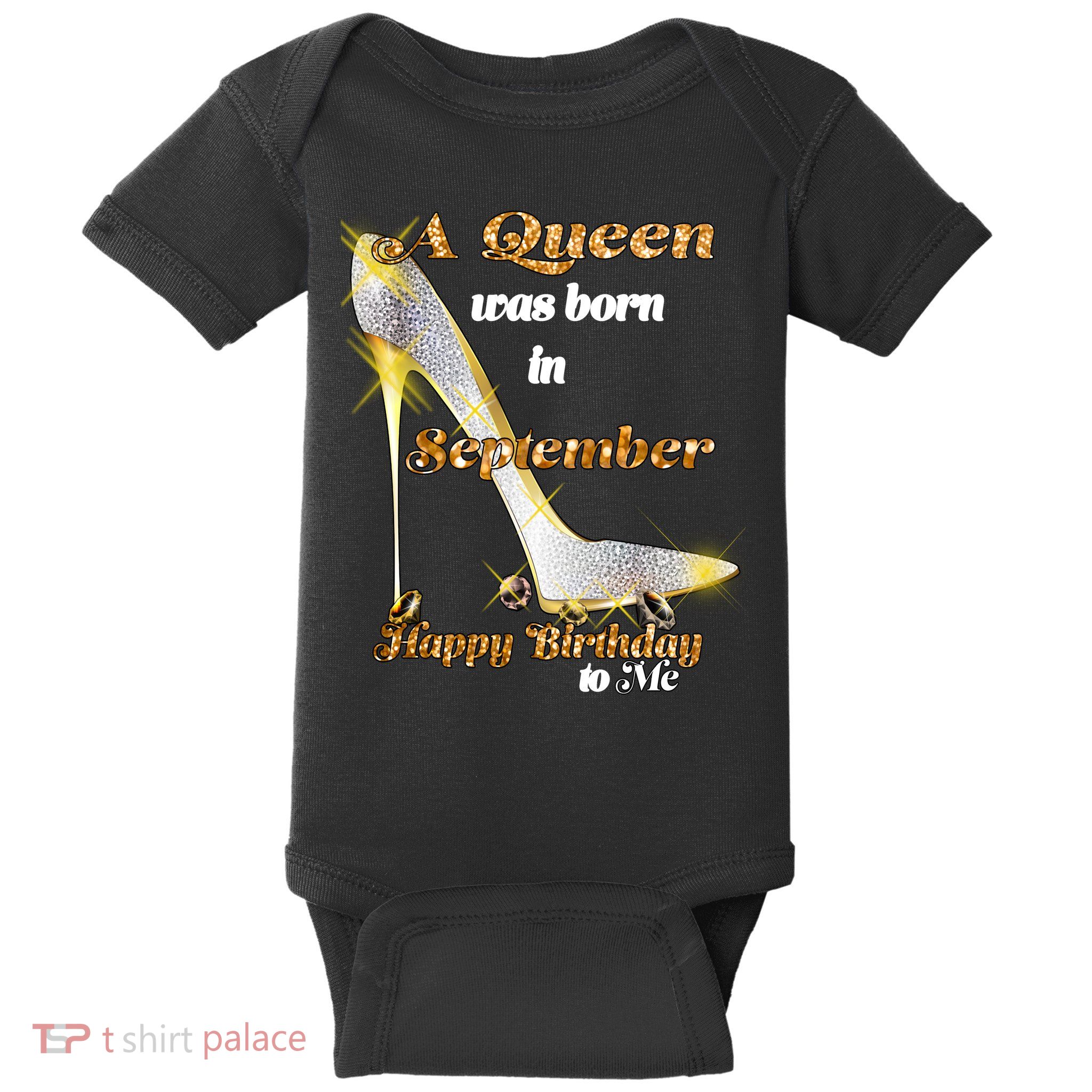 Born In August Birthday Queen Baby Bodysuit
