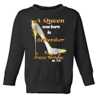 Born In August Birthday Queen Toddler Sweatshirt