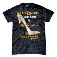 Born In August Birthday Queen Tie-Dye T-Shirt