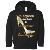 Born In August Birthday Queen Toddler Hoodie