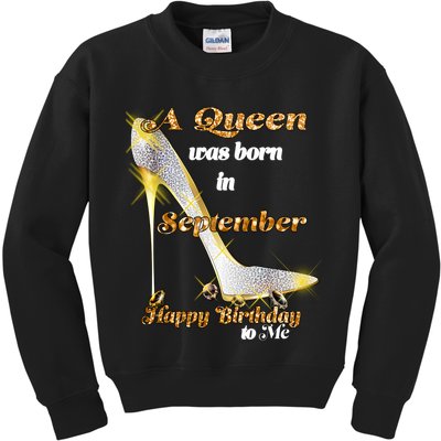 Born In August Birthday Queen Kids Sweatshirt