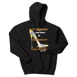 Born In August Birthday Queen Kids Hoodie