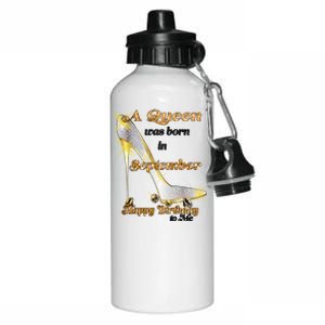 Born In August Birthday Queen Aluminum Water Bottle