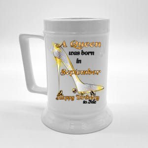 Born In August Birthday Queen Beer Stein