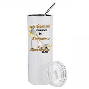 Born In August Birthday Queen Stainless Steel Tumbler