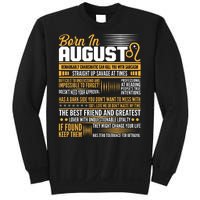 Born In August Leo Birthday Zodiac Sweatshirt