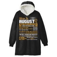 Born In August Leo Birthday Zodiac Hooded Wearable Blanket