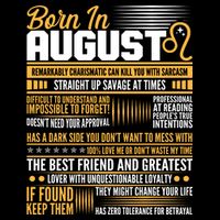 Born In August Leo Birthday Zodiac Button