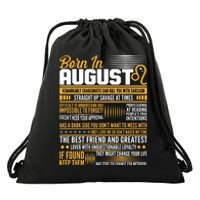 Born In August Leo Birthday Zodiac Drawstring Bag