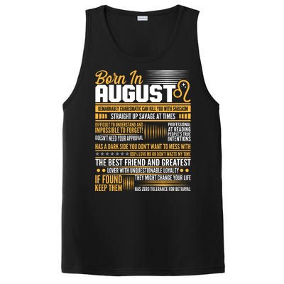 Born In August Leo Birthday Zodiac PosiCharge Competitor Tank