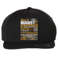 Born In August Leo Birthday Zodiac Wool Snapback Cap