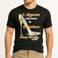 Born In October Birthday Queen Cooling Performance Crew T-Shirt
