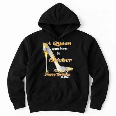 Born In October Birthday Queen Hoodie