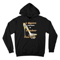 Born In October Birthday Queen Hoodie