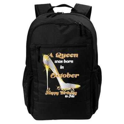 Born In October Birthday Queen Backpack