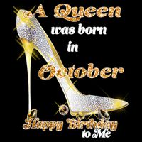 Born In October Birthday Queen 7-Panel Snapback Hat