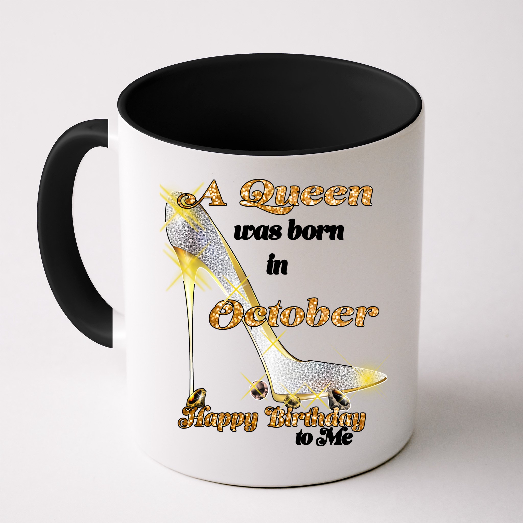 Born In October Birthday Queen Mug