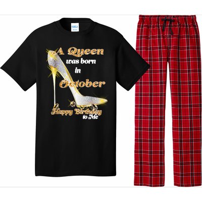 Born In October Birthday Queen Pajama Set