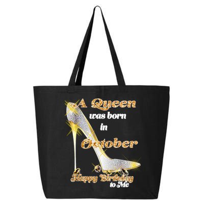 Born In October Birthday Queen 25L Jumbo Tote