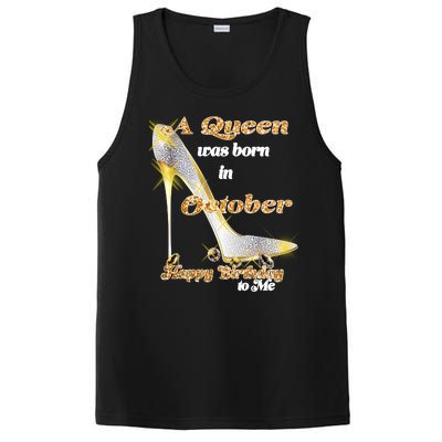 Born In October Birthday Queen PosiCharge Competitor Tank