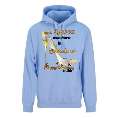 Born In October Birthday Queen Unisex Surf Hoodie