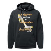 Born In September Birthday Queen Performance Fleece Hoodie