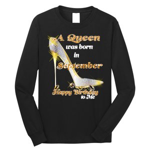 Born In September Birthday Queen Long Sleeve Shirt