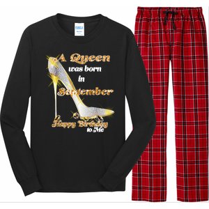 Born In September Birthday Queen Long Sleeve Pajama Set