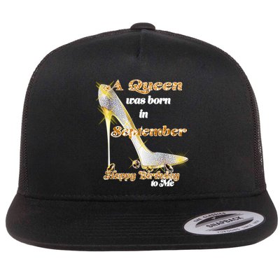 Born In September Birthday Queen Flatbill Hat